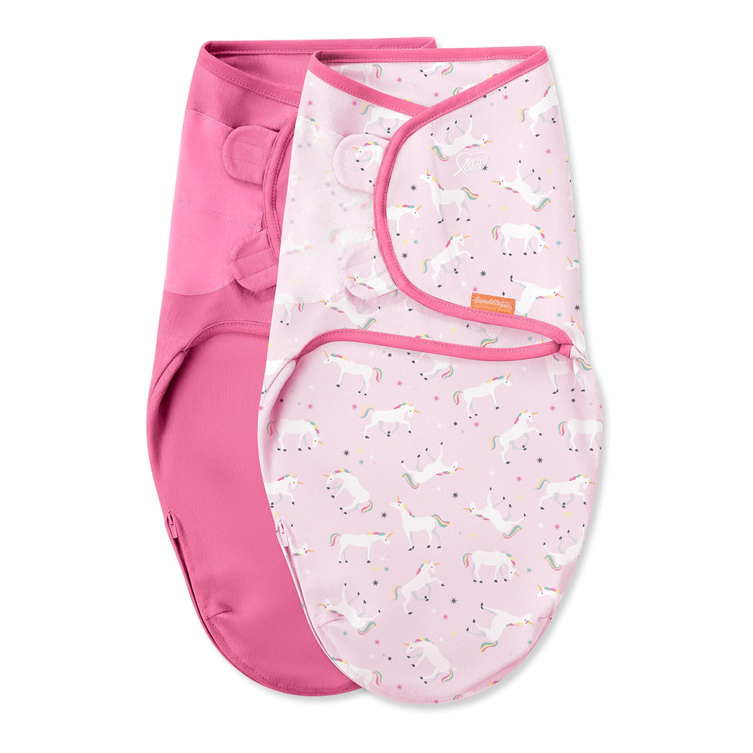 SwaddleMe Easy Change Swaddle Ã¢â‚¬â€œ Size Small/Medium, 0-3 Months, 2-Pack (Unicorn Universe)