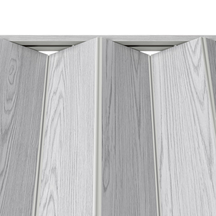 48" W Premium Foldable Accordion Doors, Double Walled Heavy Duty Folding Doors for Interior, Privacy Room Divider, Grey Retail $103.00