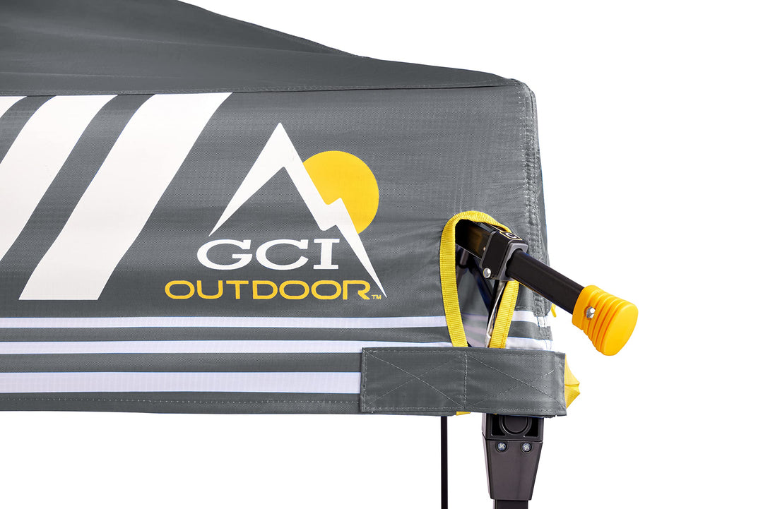 GCI Outdoor LevrUp Pop Up Canopy Tent, 10x10, Mercury Gray Retail $250.00