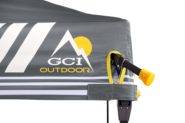 GCI Outdoor LevrUp Pop Up Canopy Tent, 10x10, Mercury Gray Retail $250.00