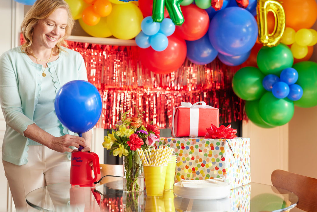 Balloon Time Electric Air Inflator and Deflator - Powerful Portable Electric Air Pump for Balloons, Balloon Arch, Party Decorations, Inflatables, and Air Mattresses Retail $27.99