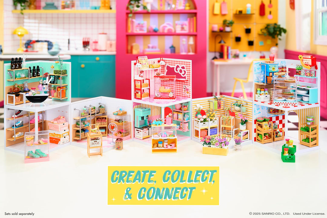 MGA's Miniverse Make It Mini Spaces Hello Kitty, Building Set, Customize, DIY Crafts, Rooms, Hobby, Collectors, Display, Gifts, 8+ Retail $27.99