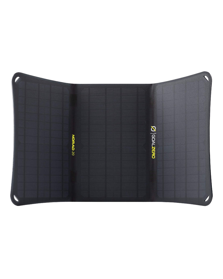 Goal Zero Nomad 20, Foldable Monocrystalline 20 Watt Solar Panel with 8mm + USB Port, Portable Solar Panel Charger. Lightweight 18-22V 20W Solar Panel Charger with Adjustable Kickstand Retail $149.95
