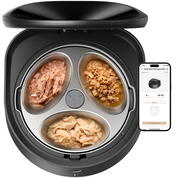 PETLIBRO Automatic Cat Feeder Wet Food with Stainless Steel Bowl, Refrigerated Auto Cat Feeder with Semiconductor Cooling, 3 Fresh Meals for 3 Days, App-Controlled Pet Food Dispenser, Easy to Clean Retail $179.99