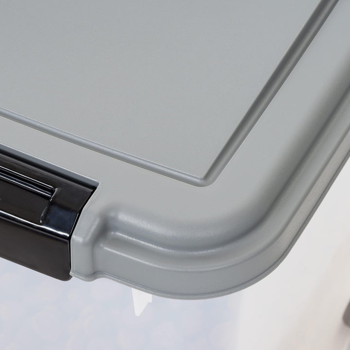 Amazon Basics Airtight Dog Food Storage Container with Scoop and Wheels, 69 QT, Gray Retail $34.99