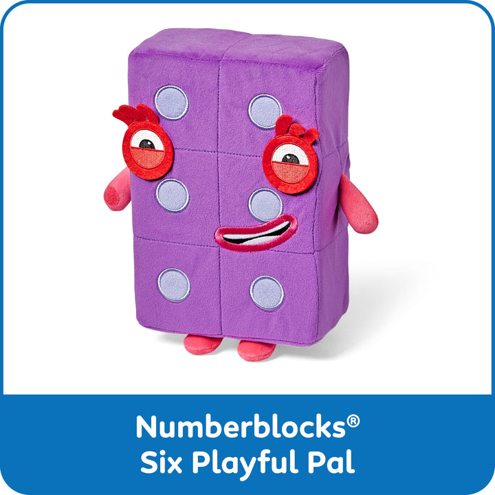 hand2mind Numberblock Six Playful Pal, Plush Figure Toys, Numbers for Toddlers, Cute Stuffies, Preschool Math Learning Toys, Stuffed Animal, Small Plushies, Counting Blocks, Birthday Gifts for Kids Retail $19.99