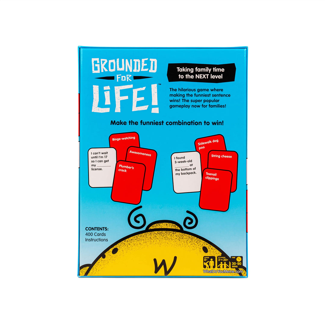 WHAT DO YOU MEME? Grounded for Life - The Ultimate Family Night Game - Family Card Games for Kids and Adults Family Retail $11.90