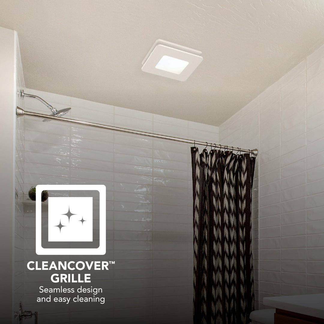 Broan-NuTone Bathroom Exhaust Fan with LED Light – Easy Retrofit Without Attic Access, Quiet 0.9 Sones, Effective Ventilation at 60 CFM ENERGY STAR Certified Moisture and Odor Control Retail $82.00