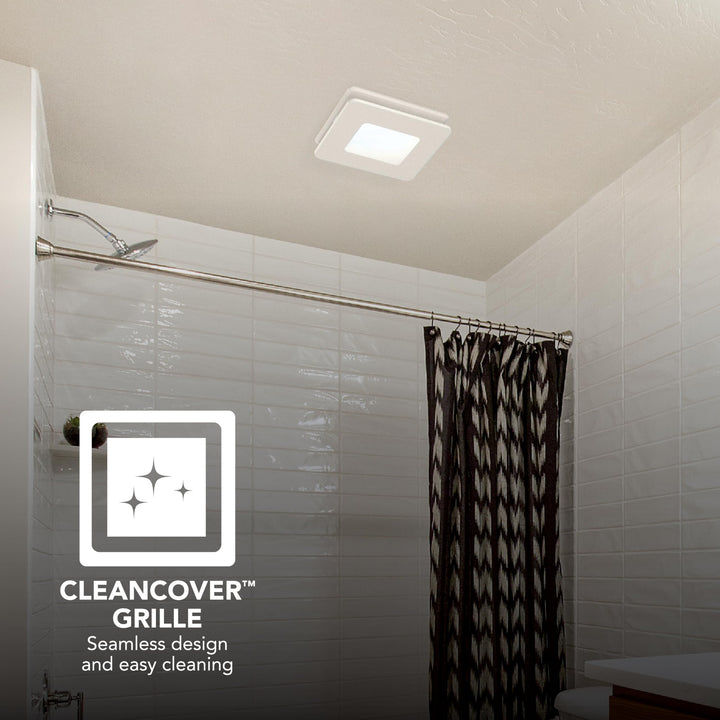 Broan-NuTone Bathroom Exhaust Fan with LED Light – Easy Retrofit Without Attic Access, Quiet 0.9 Sones, Effective Ventilation at 60 CFM ENERGY STAR Certified Moisture and Odor Control Retail $82.00