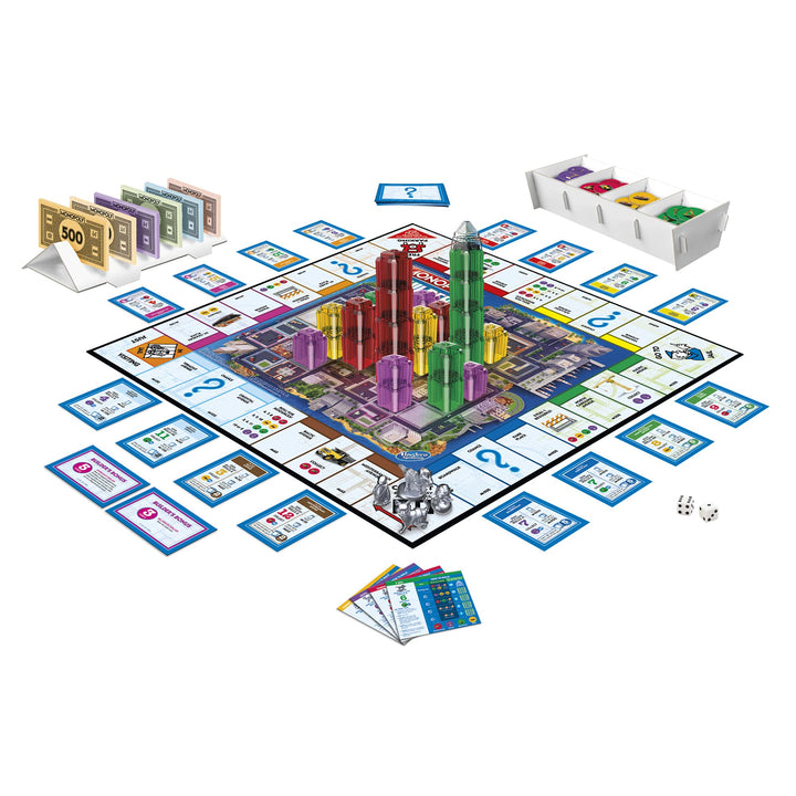 Monopoly Builder Board Game for Kids and Adults, Strategy Games, Family Board Games, for Kids 8 and Up, 2-4 Players Retail $18.97