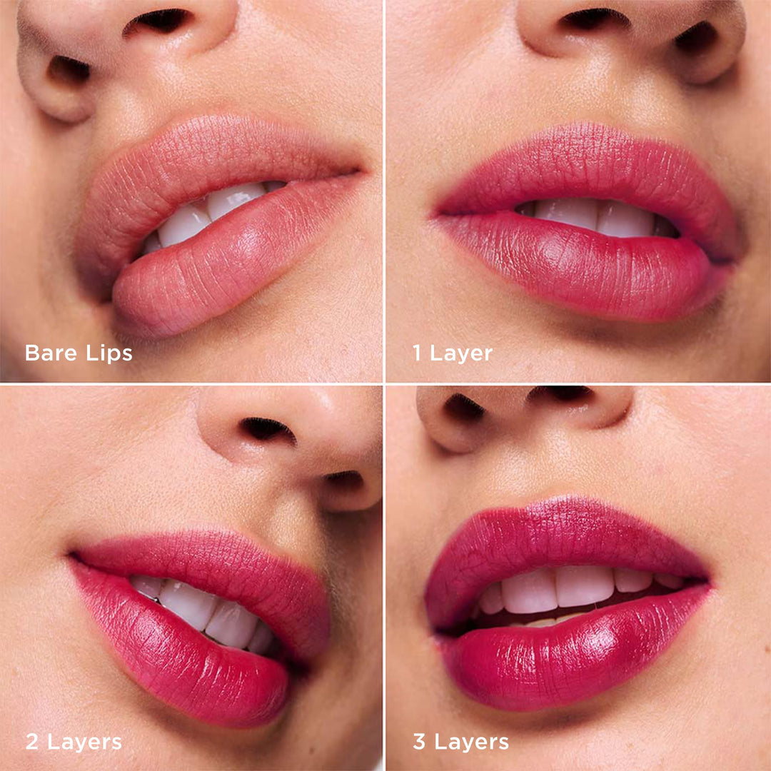 Clarins Water Lip Stain | Buildable Matte Finish | Kiss Proof, Transfer-Proof, Lightweight and Long Lasting | Contains Hyaluronic Acid | 0.2 Fluid Ounces, 04 Violet Water