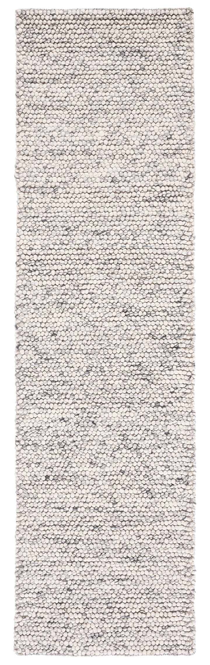 SAFAVIEH Natura Collection Runner Rug - 2'3" x 6', Light Grey & Ivory, Handmade Wool Blend, Textured Design, Ideal for Hallway, Bedroom, Foyer (NAT620G) Retail $80.20