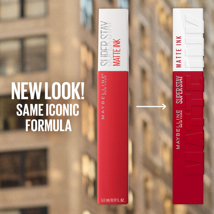 Maybelline Super Stay Matte Ink Liquid Lipstick Makeup, Long Lasting High Impact Color, Up to 16H Wear, Mover, Brown, 1 Count, Packaging May Vary Retail $12.99