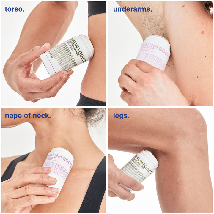 MALIN+GOETZ Bergamot Deodorant, natural effective odor & sweat defense, for all skin types, clear color, no residue/stains, free of aluminum, alcohol, baking soda, parabens, cruelty free 2.6 Fl Oz