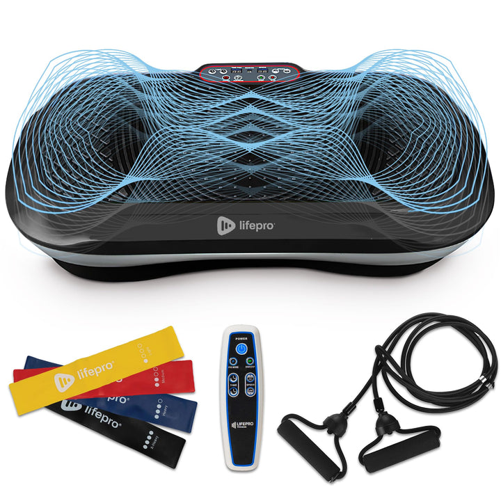 Lifepro Waver Vibration Plate Exercise Machine – High-Intensity Vibration Plate for Lymphatic Drainage – Full-Body Workout Vibrating Platform with Loop Bands – Fitness Equipment for Strength & Toning Retail $199.99