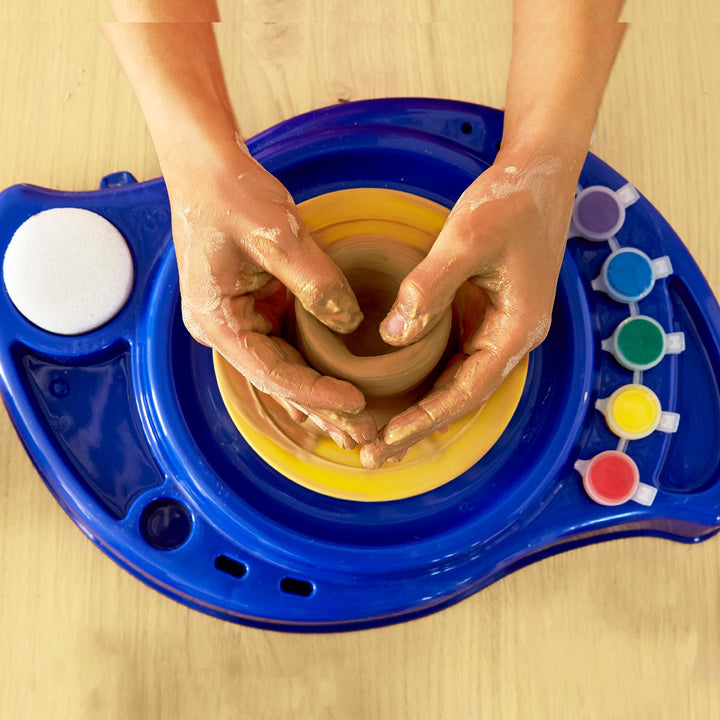 Made By Me Motorized Power Pottery Wheel - at Home Pottery Making – Clay Sculpting Activity for Kids Ages 6 and Up Retail $27.99