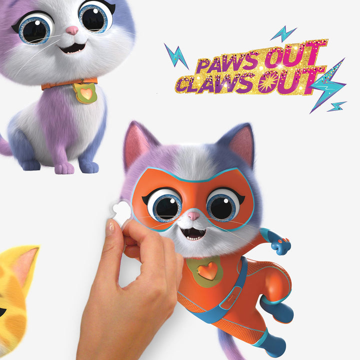 RoomMates RMK5541SCS Disney Junior SuperKitties Peel and Stick Wall Decals Retail $16.99