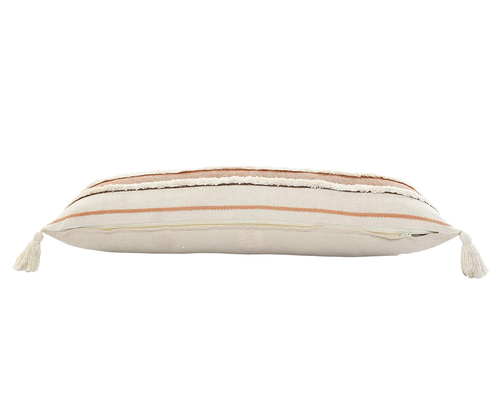 L.R. Resources Inc Polyfiled Cover and Insert Included Throw Pillow, 14" X 36", Brown/Multicolor Retail $21.61