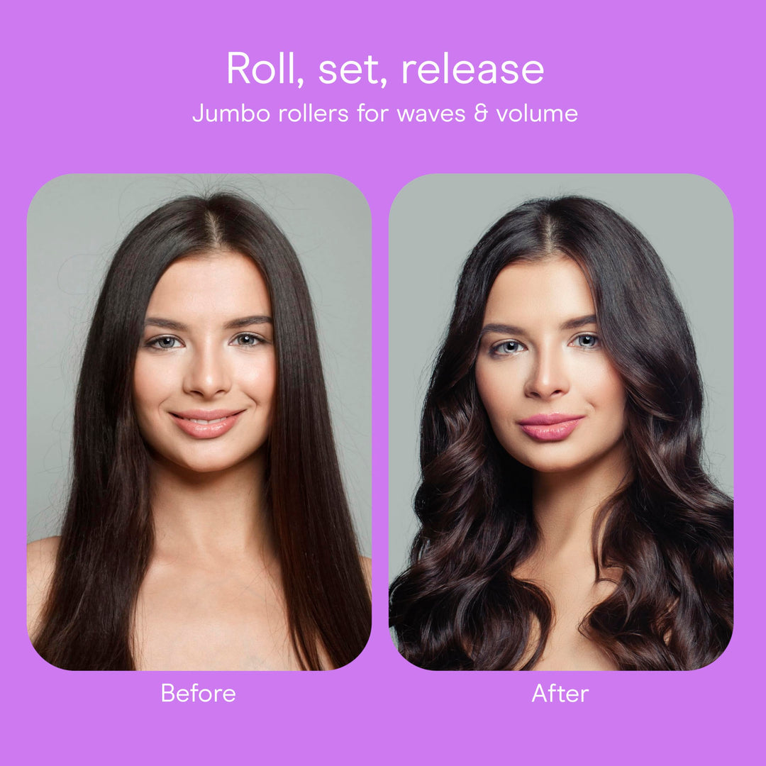 Conair Hot Rollers for Long, Medium & Short Hair, 12 Jumbo 1 Ã‚Â½" Heated Hair Rollers with Clips, Hot Curlers for Women, Volume & Curls, Amazon Exclusive, Black