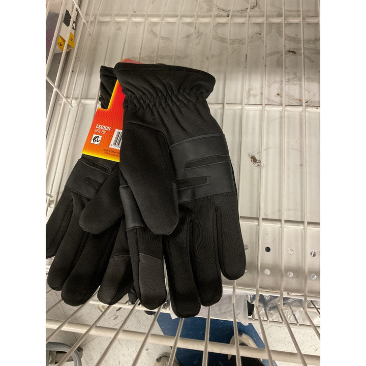 Thorworth Legion Heat Boost Gloves, Heavyweight, Windproof, Touch Screen Compatible, Black, L/XL