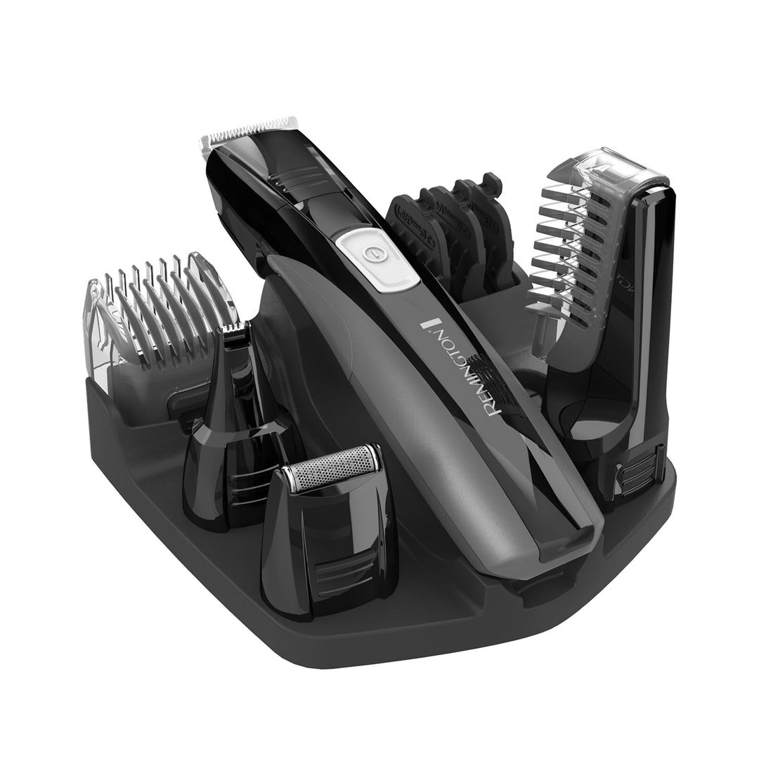 Remington Head to Toe Advanced Rechargeable Powered Body Groomer Kit, Beard Trimmer (10 Pieces), 6.3 Inch, Black Retail $37.99