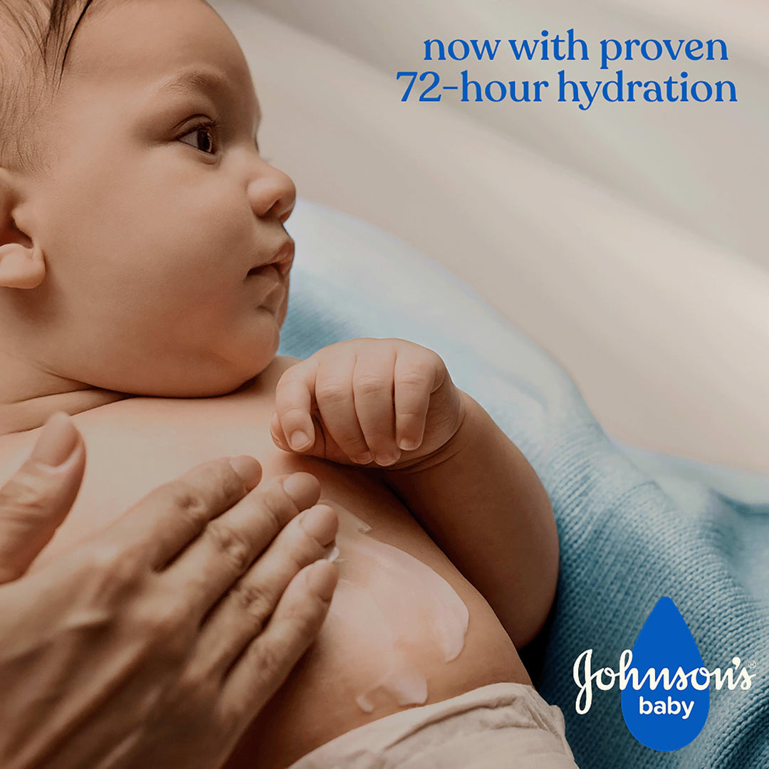 Johnson's Baby Lotion with Coconut Oil, Aloe Vera & Vitamin B5, 72 HR Hydration, Skin Moisturizer, Hypoallergenic, Safe for Newborn, Protects From Dryness &; Strengthens Skin, 27.1 fl. oz