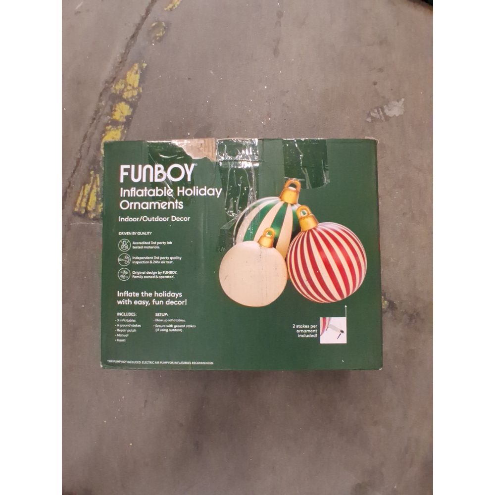 FUNBOY Inflatable Holiday Ornaments - Indoor/Outdoor Decor Retail $40.00