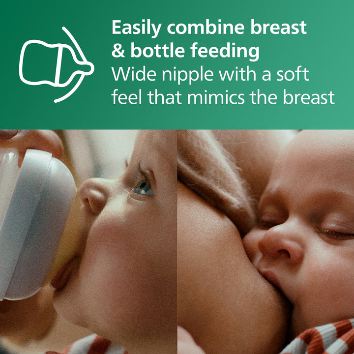 Avent - 3Pk Glass Natural Baby Bottle With Natural Response Nipple, 4Oz Retail $29.96