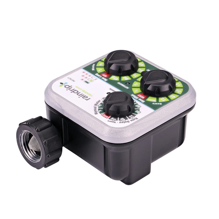 Raindrip R675CT Analog 3-Dial Water, Sprinkler Timer with Rain Delay for Drip Irrigation, Garden, Self-Watering Retail $35.99