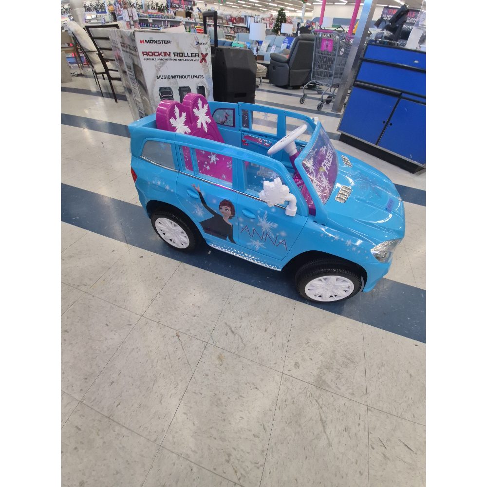 Disney Frozen II Ride-On Car, Battery Powered - Blue