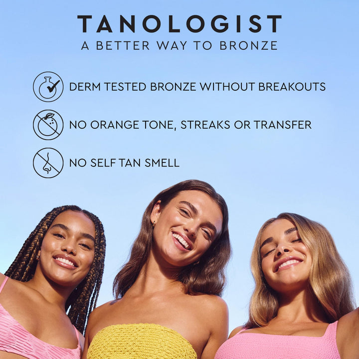 Tanologist Firming Daily Glow Body Lotion- Medium/Dark, Fast-Developing, Transfer-Proof Gradual Self Tanner, Summer Scent, Natural Not Orange, Lasts 7 Days, Vegan Formula, 8.45 fl oz