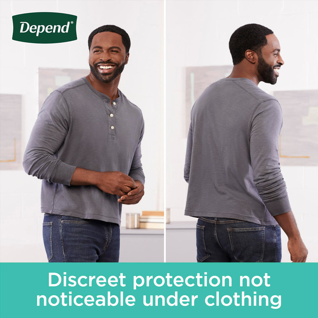 Depend Fresh Protection Adult Diapers, Incontinence Underwear for Men, Disposable, Maximum, Small/Medium, Grey, 32 Count, Packaging May Vary Retail $23.99
