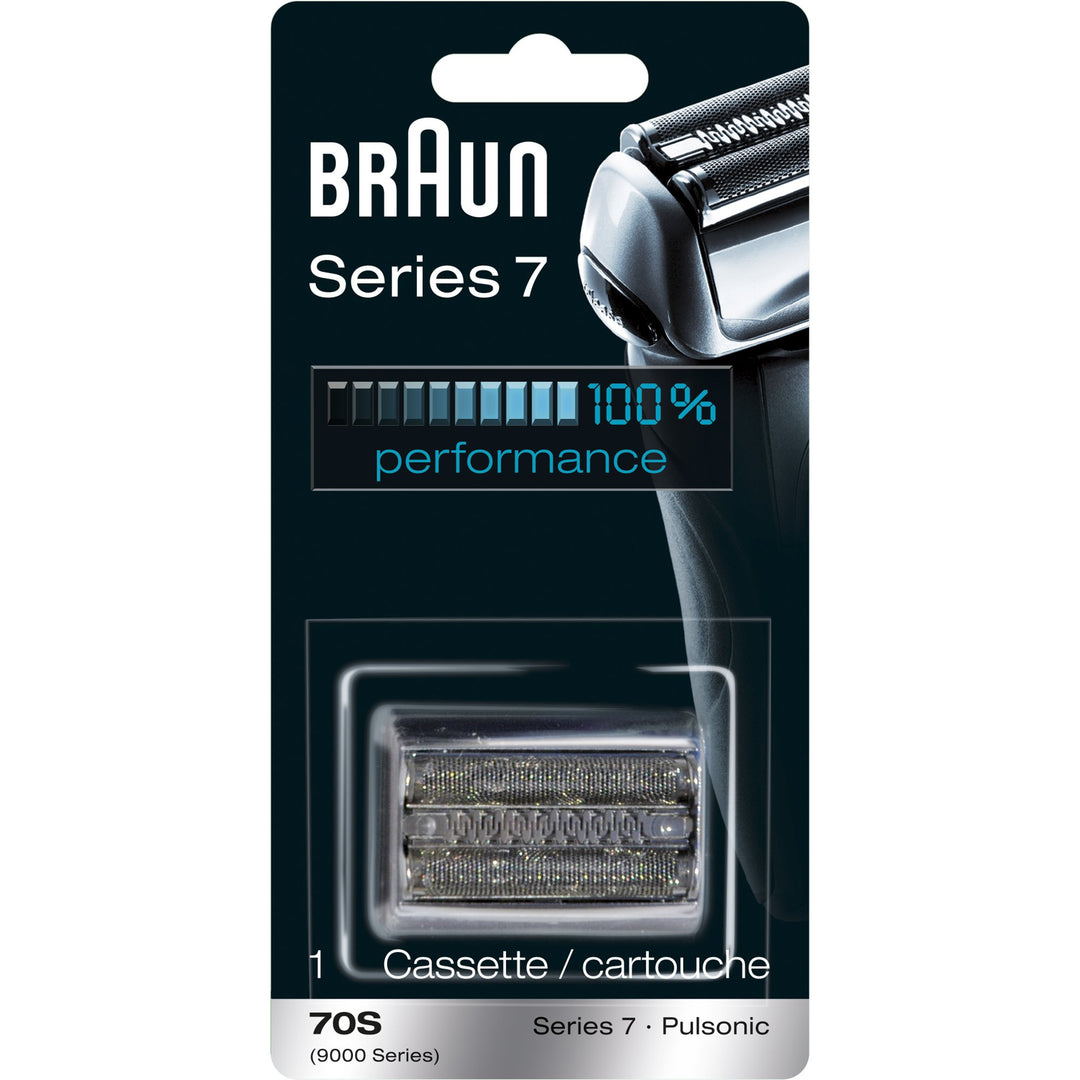 Braun Series 7 70S Electric Shaver Head Replacement Cassette Ã¢â‚¬â€œ Silver