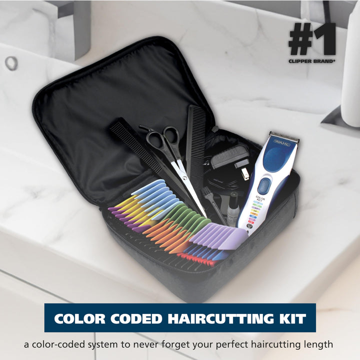 Wahl Color Pro Cordless Rechargeable Hair Clipper & Trimmer Ã¢â‚¬â€œ Easy Color-Coded Guide Combs - for Men, Women, & Children Ã¢â‚¬â€œ Model 9649P