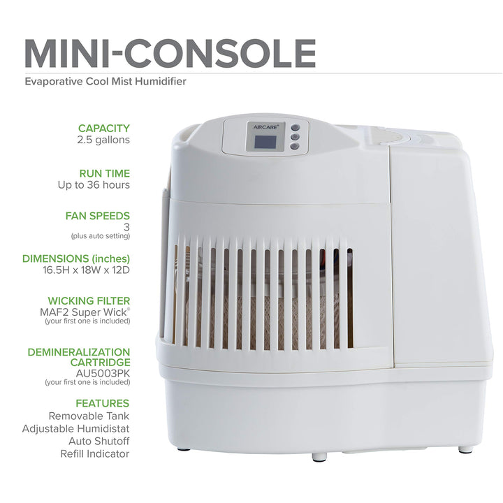 AIRCARE MA Whole-House Console-Style Evaporative Humidifier (Mini-Console) Retail $174.99