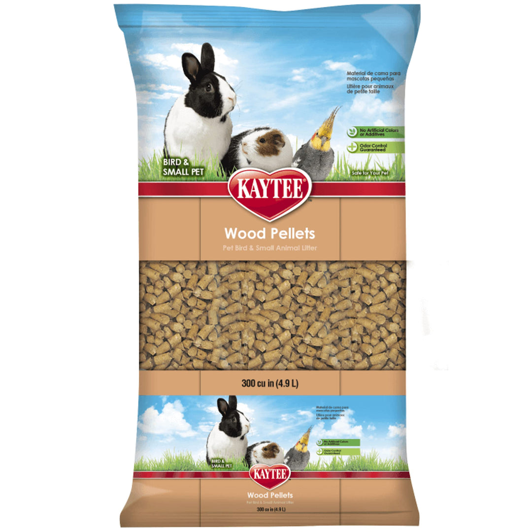 Kaytee Wood Pellets Pet Bird & Small Animal Litter for Ferrets, Guinea Pigs, Rats, Chinchillas, Hamsters, Gerbils, Rabbits, Mice, Hedgehogs and Dwarf Hamsters, 4.9 Liter, 8 Pound Bag Retail $10.49