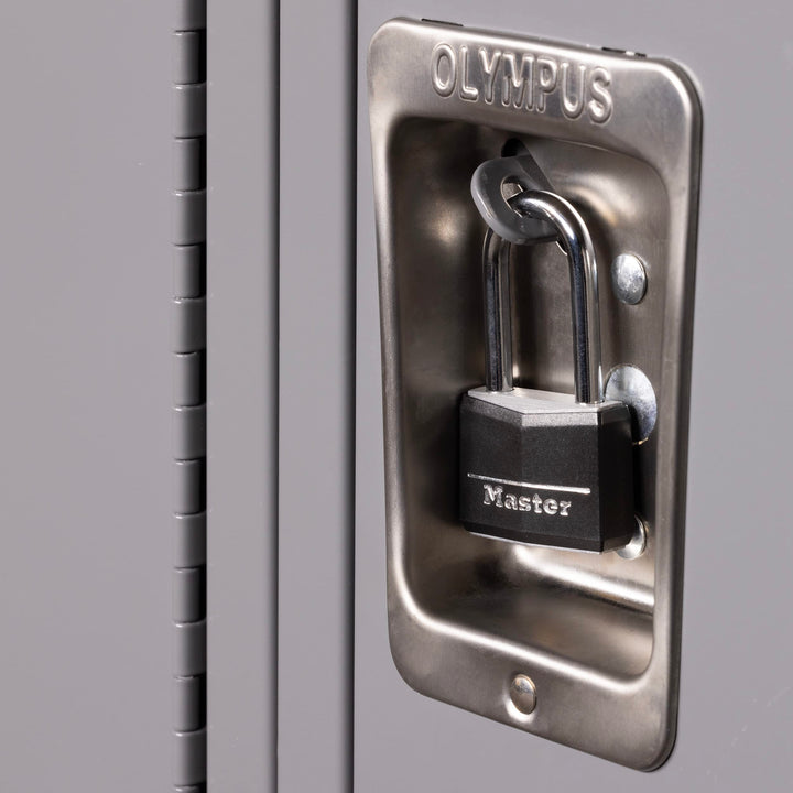 Master Lock Black Covered Aluminum Lock, Gym Locker Lock with Key, Outdoor Padlock with Long Shackle for Gates, Fences, Toolboxes, and More,141DLF Retail $8.99