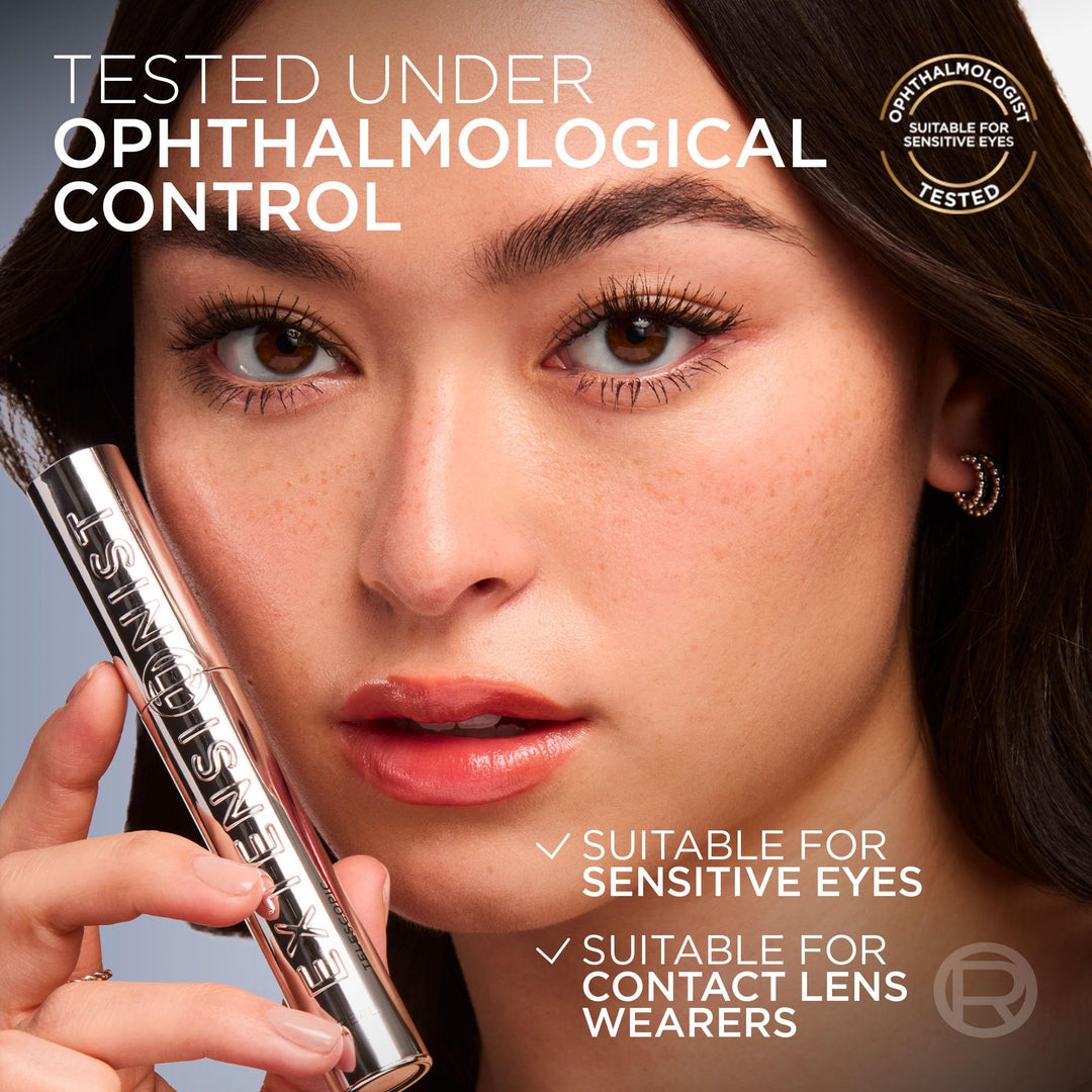 L'Oreal Paris Extensionist Mascara, Lengthening, Volumizing, and Curling Formula For a Lash Extension Eye Makeup Look, Washable Blackest Black Retail $15.99