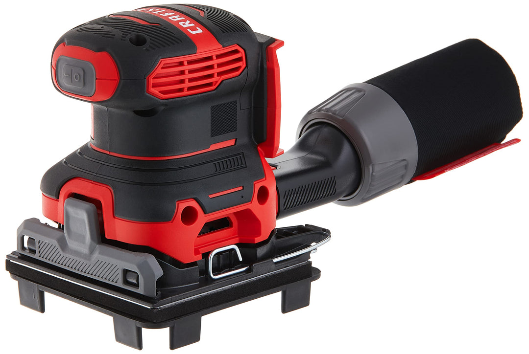 CRAFTSMAN V20 Sander, Cordless, 1/4 Sheet Sander, 9,000-12,000 OPM Bare Tool Only (CMCW222B) Retail $49.00