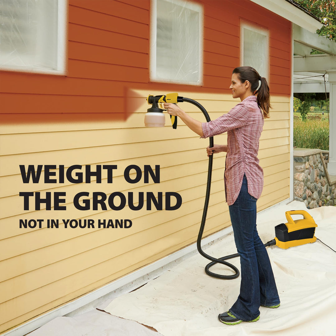 Wagner SprayTech 0529090 FLEXiO 4000 Stationary HVLP Paint and Stain Sprayer, Sprays Most Unthinned Latex, Includes Two Nozzles, iSpray Nozzle and Detail Finish Nozzle Retail $240.00