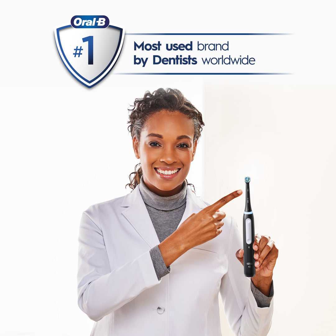 Oral-B iO Series 4 Electric Toothbrush with (1) Brush Head, Rechargeable, ICY Blue