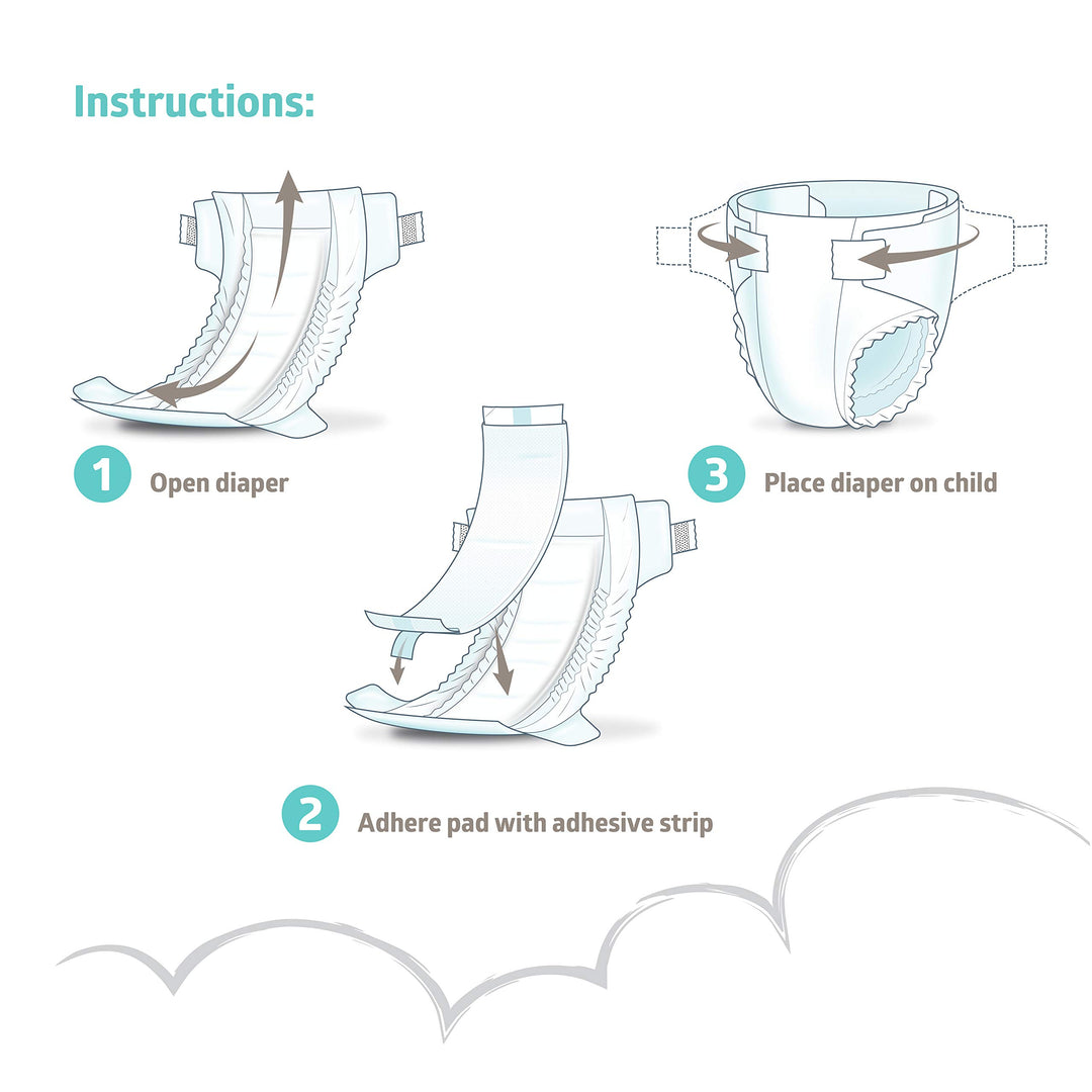 Medline Booster Pads with Adhesive, 24 Count, Baby Diaper Doubler for Overnight Use to Help Eliminate Leaks