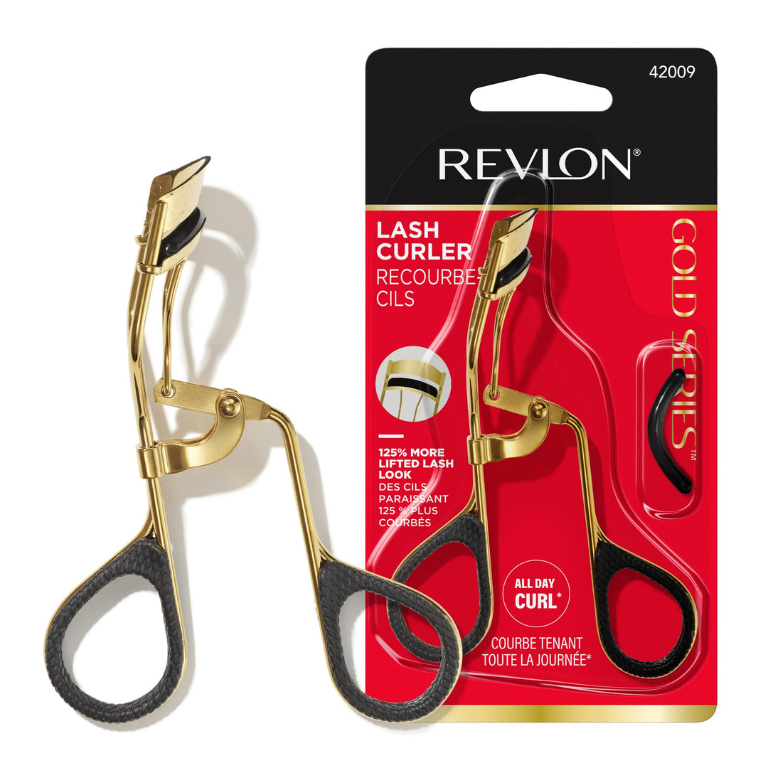 Revlon Gold Series Eye Lash Curler, Creates Open Eye Look, Easy to Use, Titanium-Coated for Durability, 1 Count Retail $10.49