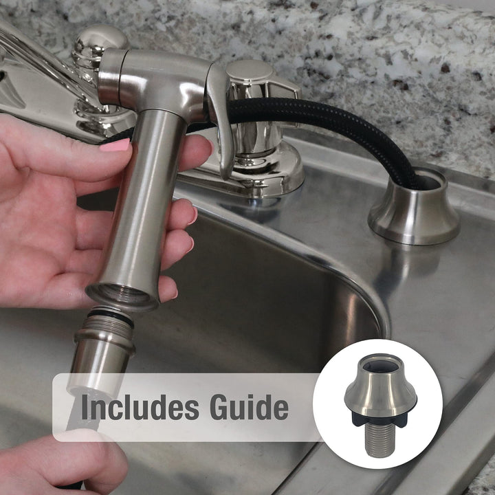 Danco 10332 Transitional Kitchen Sink Side Spray, Brushed Nickel Retail $21.99