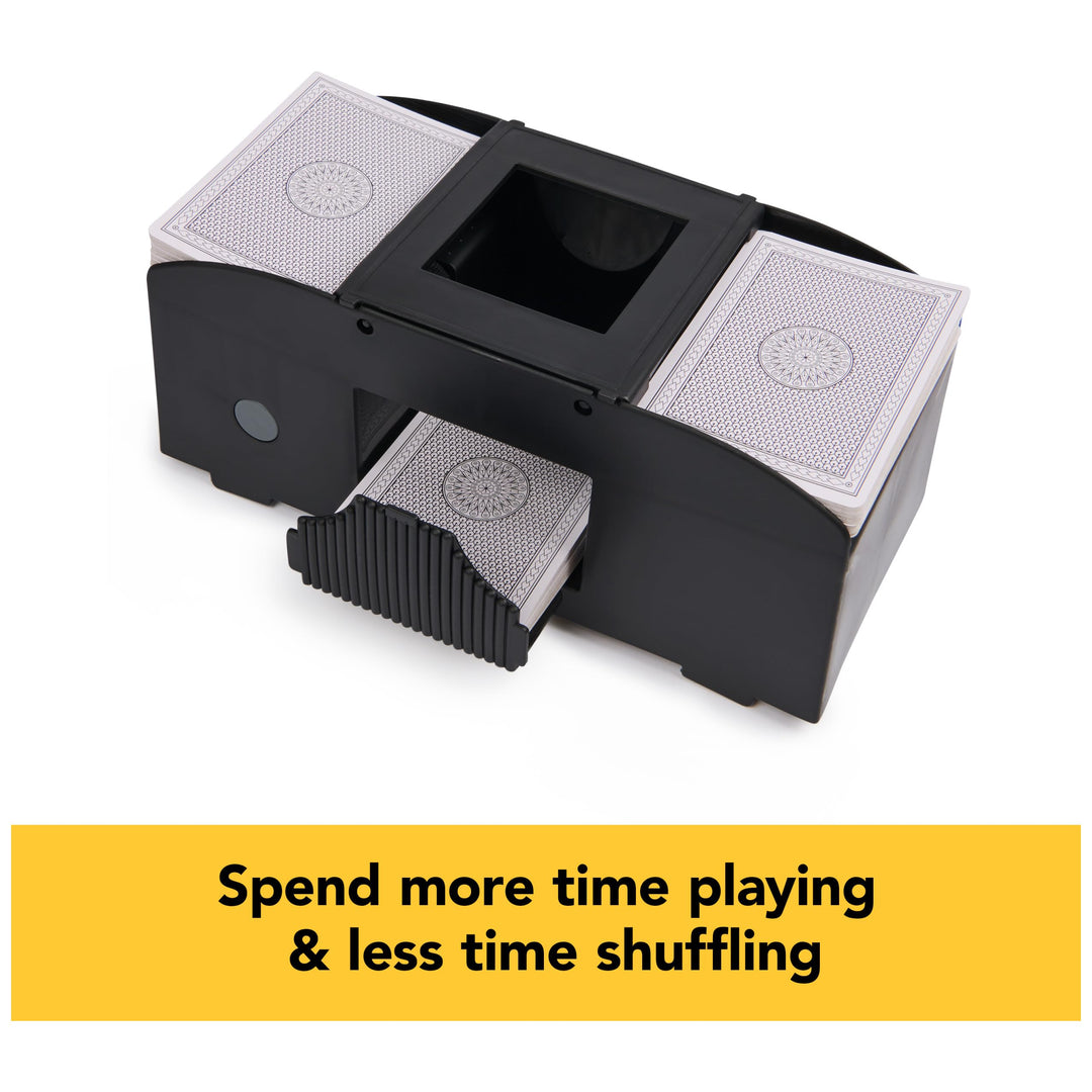 Spin Master Games, Cardinal Classics Premium Automatic Card Shuffler for Poker & Other Games, Family Game Night, Easy-to-Use for Adults & Kids, for Ages 8 & Up Retail $6.88