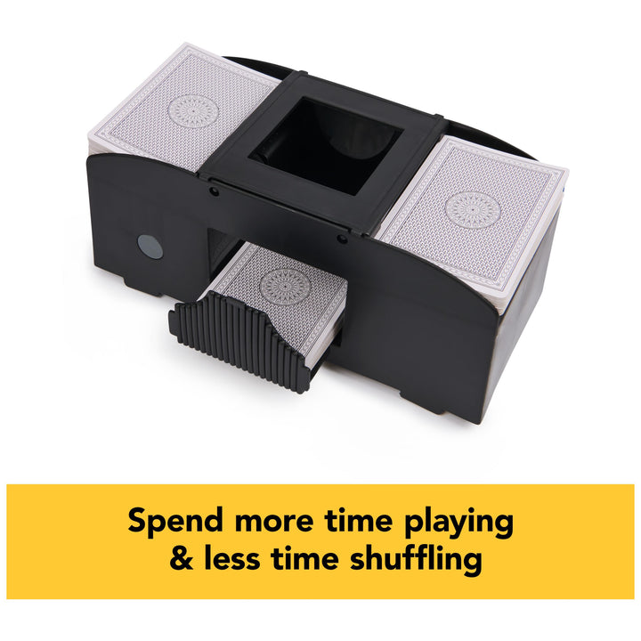 Spin Master Games, Cardinal Classics Premium Automatic Card Shuffler for Poker & Other Games, Family Game Night, Easy-to-Use for Adults & Kids, for Ages 8 & Up Retail $6.88