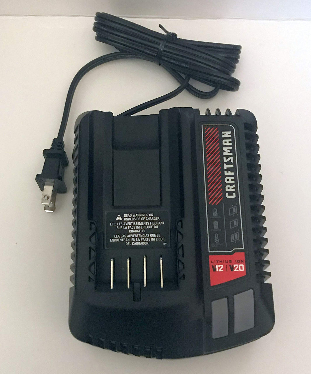CRAFTSMAN V20 Battery Charger, LED Charging Indicator, Compatible with all CRAFTSMAN V20 Power Tool and Outdoor Tool Batteries (CMCB104) Retail $70.00