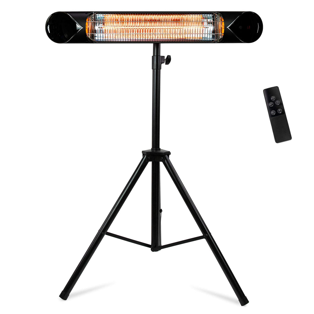 Briza Infrared Electric Patio Heater - Indoor/Outdoor Heater - Portable Wall/Garage Heater - 1500W - use with Stand - Mount to Ceiling/Wall) Retail $180.00