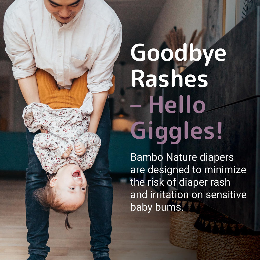 Bambo Nature Hypoallergenic Baby Diapers, Eco-Labelled Sustainable Diapers, Enhanced Leakage Protection, Totally Chlorine-free, Skin Friendly, and Super Absorbent - Size 6 (24 Count)