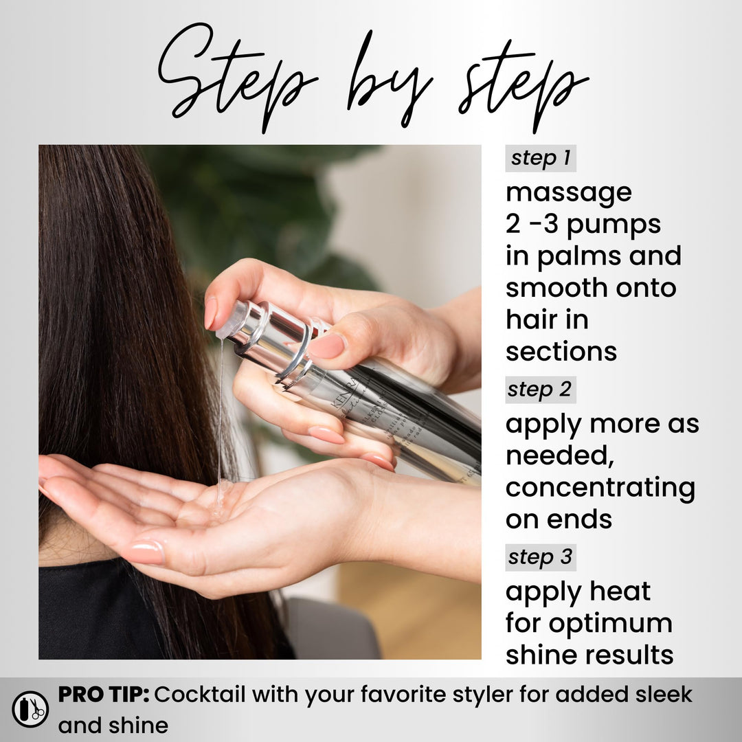 Kenra Professional Platinum Silkening Gloss | Brilliant Shine Polish | Medium To Coarse Hair | 2.26 fl. Oz Retail $29.00